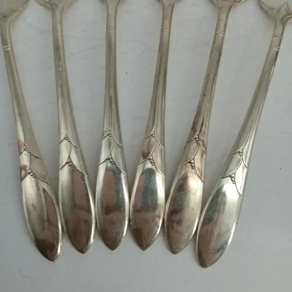 6X SF LADY HAMILTON Salad Forks 1932 Silverplate Community Plate Oneida